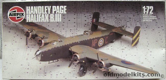 Airfix 1/72 Handley Page Halifax B.III, 06008 plastic model kit